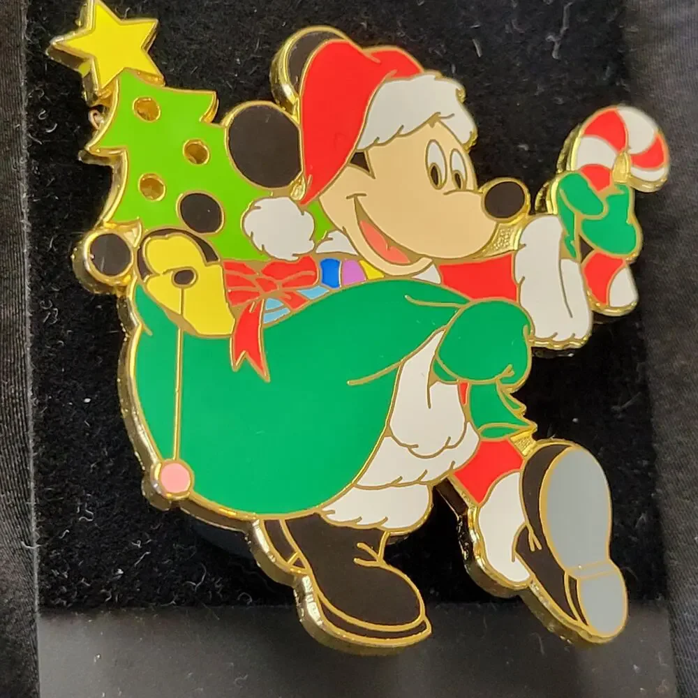 Disney Pin Traders Santa Mickey with Gift Bag Light-up - Not Working